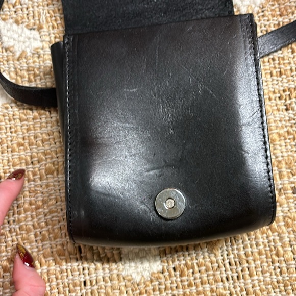 The Limited Genuine Leather Brown Crossbody Bag Purse 6”T 5”W 1”D - Picture 3 of 6